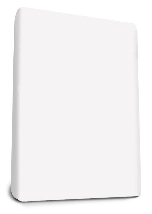 Snurky Maui - Satijn Topper Hoeslaken De Luxe 180 x 210 cm Wit