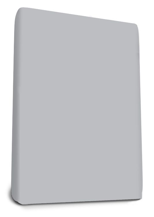 Snurky Jersey Topdek Hoeslaken De Luxe 90 x 210 cm Zilver Grijs